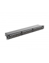 Lanberg Patch Panel 24 port 1U, kat. 5e, ekranowany, czarny - nr 4