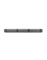 Lanberg Patch Panel 24 port 1U, kat. 5e, ekranowany, czarny - nr 5