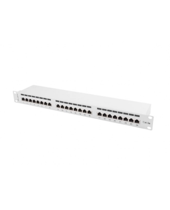Lanberg Patch Panel 24 port 1U, kat. 5e, ekranowany, szary nr 2