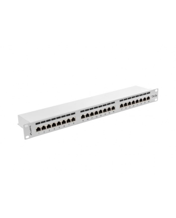 Lanberg Patch Panel 24 port 1U, kat. 5e, ekranowany, szary nr 1