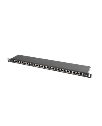 Lanberg Patch Panel 24 port 0.5U, kat. 6, ekranowany, czarny nr 1