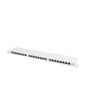 Lanberg Patch Panel 24 port 0.5U, kat. 6, ekranowany, szary - nr 1