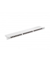 Lanberg Patch Panel 24 port 0.5U, kat. 6, ekranowany, szary - nr 3