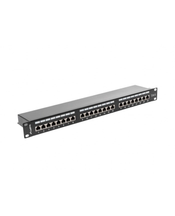 Lanberg Patch Panel 24 port 1U, kat. 6, ekranowany, czarny nr 2