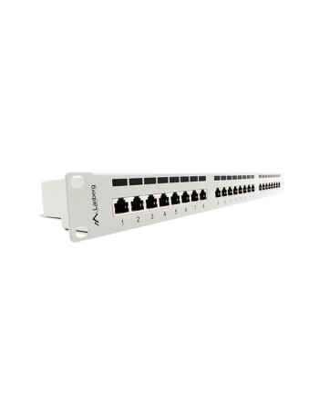 Lanberg Patch Panel 24 port 1U, kat. 6, ekranowany, szary nr 1