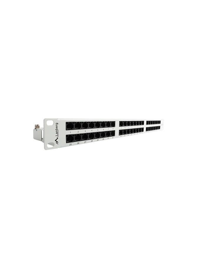 Lanberg Patch Panel 48 port 1U, kat. 5e, szary główny