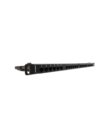 Lanberg Patch Panel 24 port 0.5U, kat. 6, czarny nr 1
