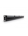 Lanberg Patch Panel 24 port 1U, kat. 6, czarny - nr 24