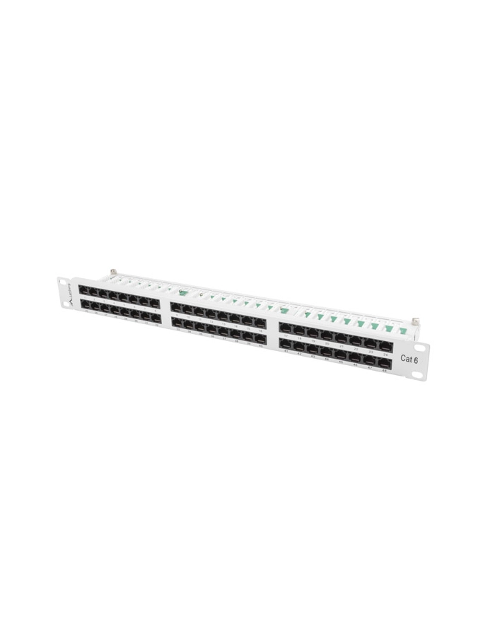 Lanberg Patch Panel 48 port 1U, kat. 6, szary główny