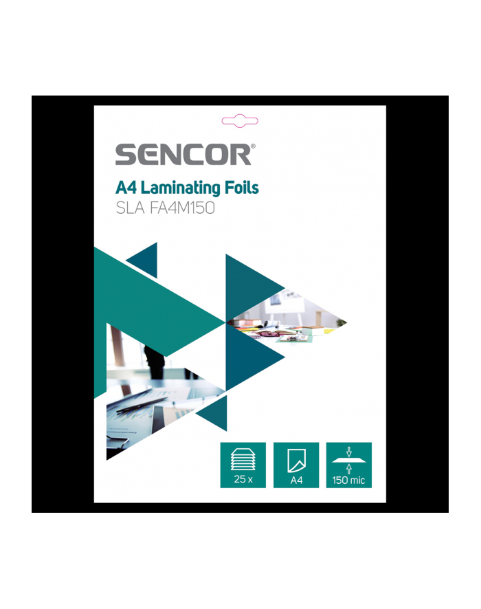 Folia do laminowania A4 25 szt. Sencor SLA FA4M150 główny