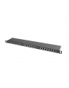 Lanberg Patch Panel 24 port 0.5U, kat. 5e, ekranowany, czarny - nr 2