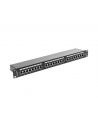 Lanberg Patch Panel 24 port 1U, kat. 5e, ekranowany, czarny - nr 13