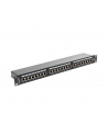 Lanberg Patch Panel 24 port 1U, kat. 5e, ekranowany, czarny - nr 27