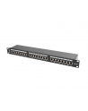 Lanberg Patch Panel 24 port 1U, kat. 5e, ekranowany, czarny - nr 3