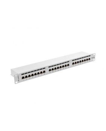 Lanberg Patch Panel 24 port 1U, kat. 5e, ekranowany, szary