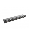 Lanberg Patch Panel 24 port 1U, kat. 6, ekranowany, czarny - nr 6