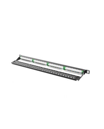 Lanberg Patch Panel 24 port 0.5U, kat. 5e, czarny