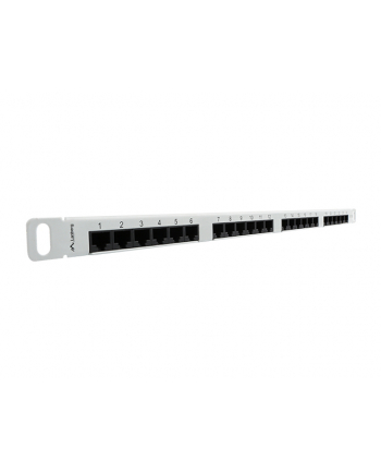 Lanberg Patch Panel 24 port 0.5U, kat. 5e, szary