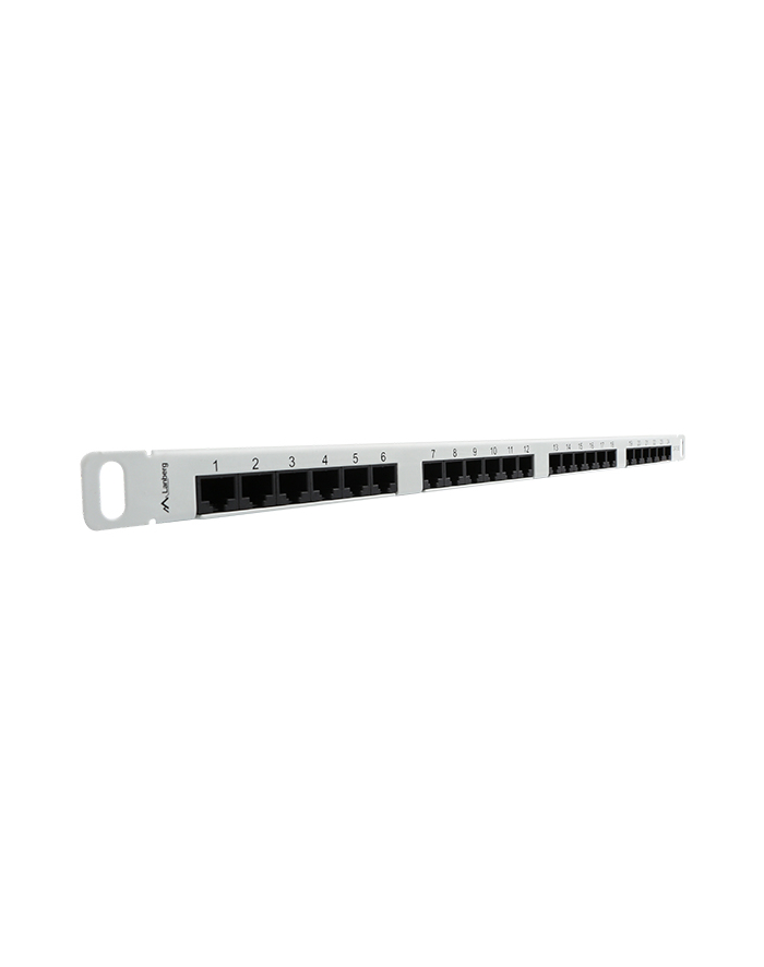 Lanberg Patch Panel 24 port 0.5U, kat. 5e, szary główny