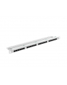 Lanberg Patch Panel 24 port 0.5U, kat. 5e, szary - nr 7