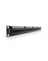 Lanberg Patch Panel 24 port 1U, kat. 6, czarny - nr 1