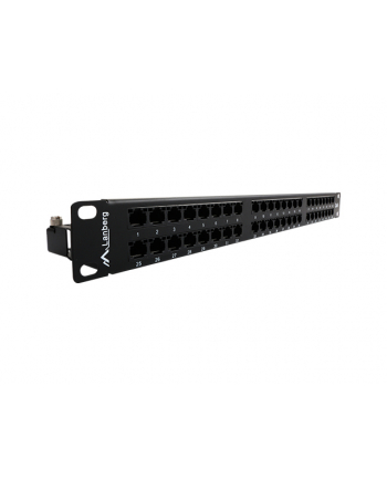 Lanberg Patch Panel 48 port 1U, kat. 6, czarny