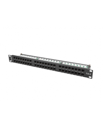 Lanberg Patch Panel 48 port 1U, kat. 6, czarny