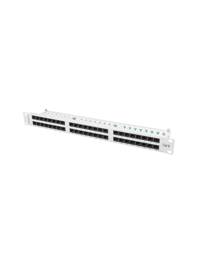 Lanberg Patch Panel 48 port 1U, kat. 6, szary główny