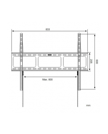 Techly Uchwyt ścienny do TV LCD/LED/PDP 42-80'' 60 kg VESA slim czarny