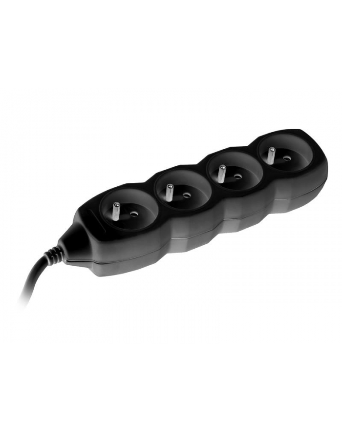 Listwa zasilająca TRACER PowerCord 3,0m (4 gniazda, czarna) główny