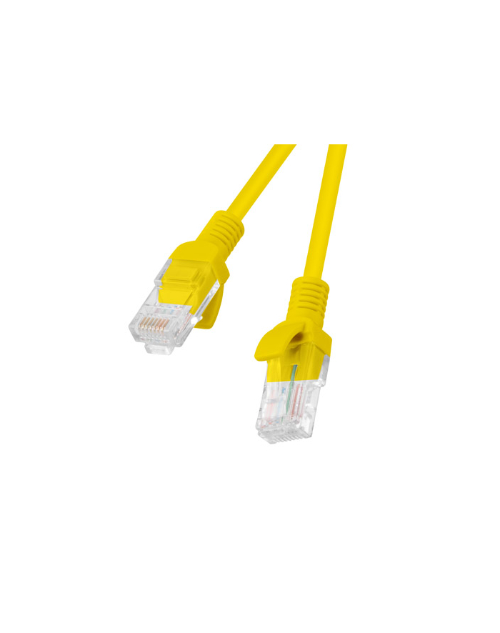 Patch cord kat.5E 0.25M żółty Lanberg główny