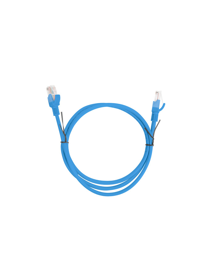 Patch cord kat.5E 1M niebieski Lanberg główny