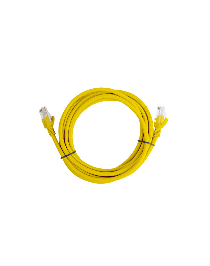 Patch cord kat.5E 3M żółty Lanberg główny