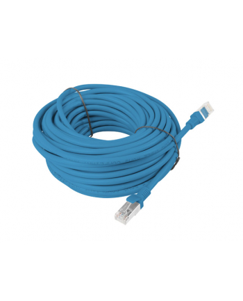 Patch cord kat.5E 15M niebieski Lanberg