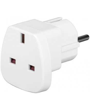 Techly Adapter zasilania UK/EU 13A, UK/BS - CEE 7/7 biały