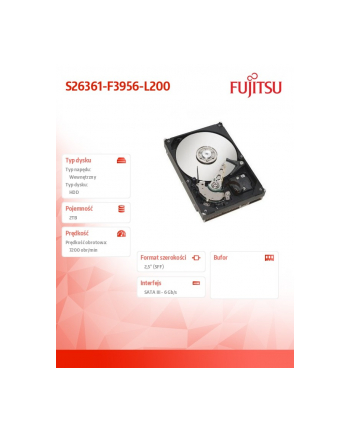 Fujitsu HD SATA 6G 2TB 7.2K 512n HOT PL 2.5' BC