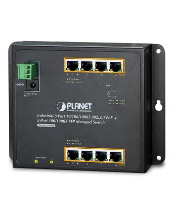PLANET 8-Port SFP Managed Switch Built-in Unique PoE Functions for Powered Devices Management/ Industrial 8-Port Gigabit PoE Wall-mount Switch, und 2-Port SFP Uplink, managed -40/+75C degrees nr 2