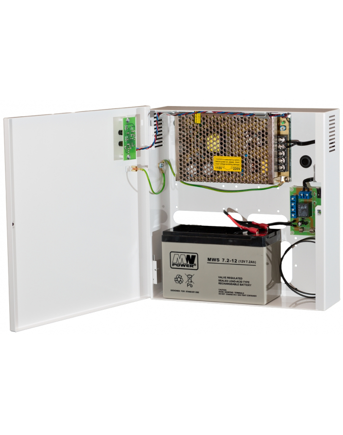 ZASILACZ BUFOROWY 13.8V/6A w skrzynce aku 12V/7Ah, PZB-12V6B główny