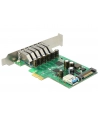 Delock Karta PCI Express > 6 x zewnętrzne + 1 x wewnętrzne USB 3.0 - nr 24