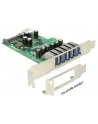 Delock Karta PCI Express > 6 x zewnętrzne + 1 x wewnętrzne USB 3.0 - nr 50