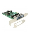 Delock Karta PCI Express > 6 x zewnętrzne + 1 x wewnętrzne USB 3.0 - nr 57