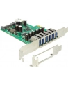 Delock Karta PCI Express > 6 x zewnętrzne + 1 x wewnętrzne USB 3.0 - nr 65