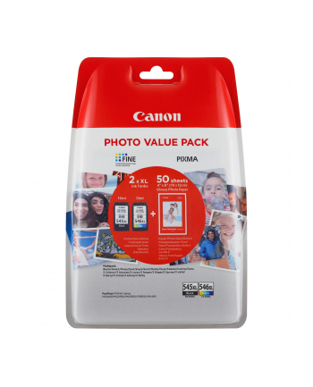 CANON Value Pack blister 4x6 Phot Paper GP-501 50sheets + XL Black & XL Colour Cartridges nr 2