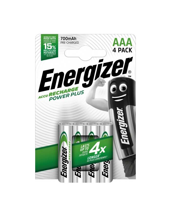 Akumulator ENERGIZER Power Plus, AAA, HR03, 1,2V, 700mAh, 4szt. główny