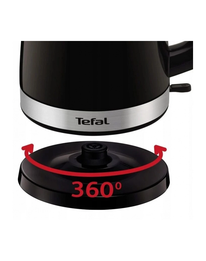 Czajnik elektryczny Tefal Delfini Plus KO150F30 (1 5l 2400W czarny) główny