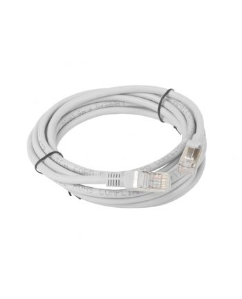 Lanberg Patchcord RJ45, kat. 5e, FTP, 3m, szary