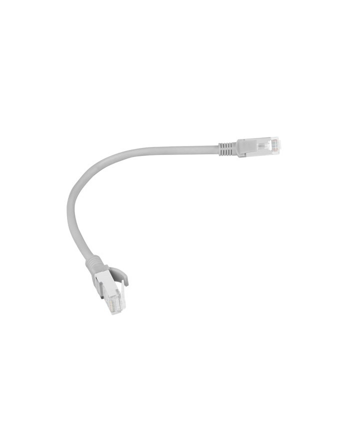 Lanberg Patchcord RJ45, kat. 6, UTP, 0.25m, szary główny