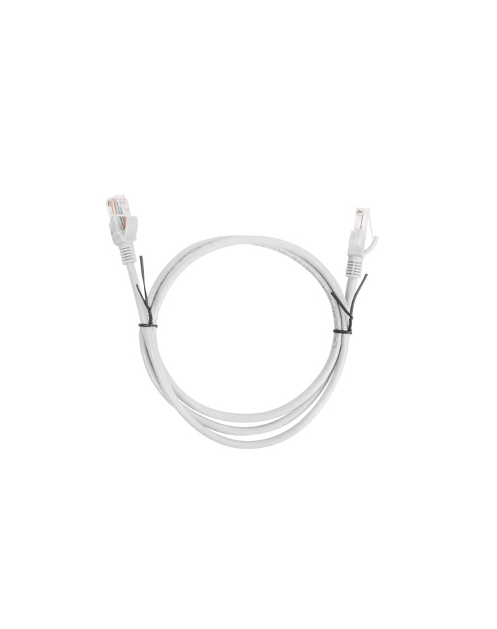 Lanberg Patchcord RJ45, kat. 6, UTP, 1m, szary główny