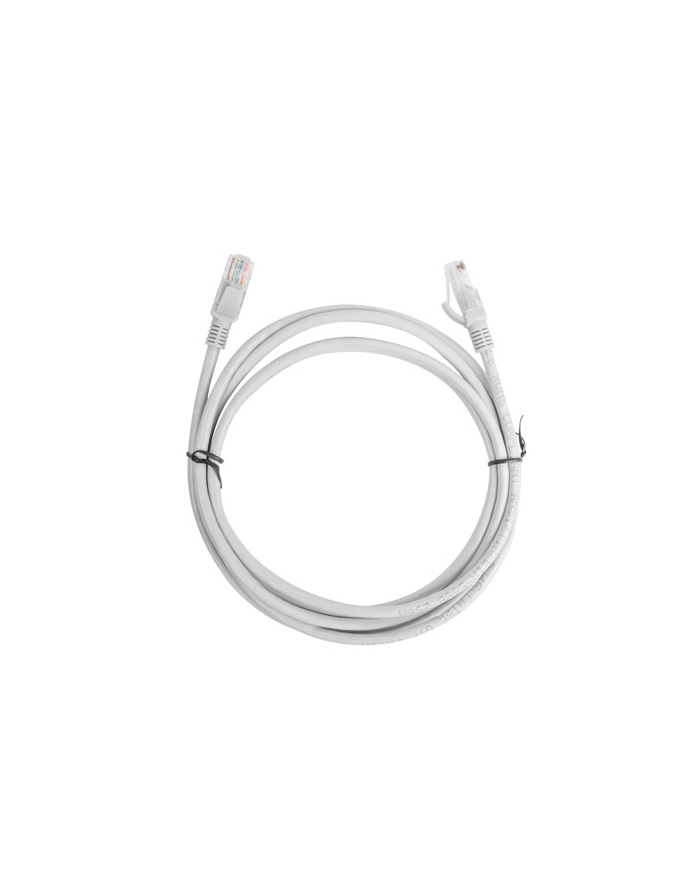 Lanberg Patchcord RJ45, kat. 6, UTP, 2m, szary główny