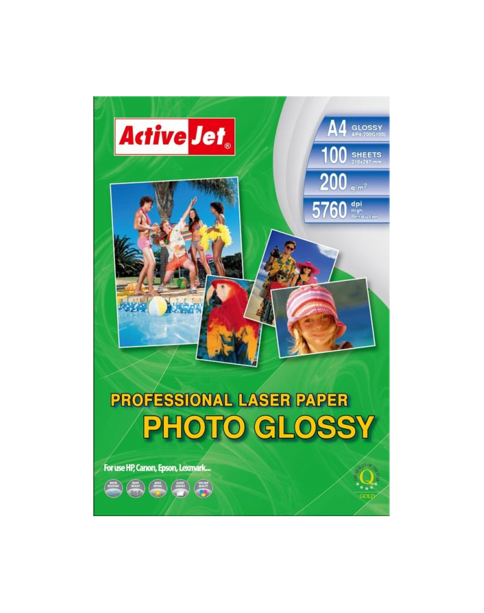 Papier fotograficzny błyszczący Activejet A4 100szt. 200g/m2 główny